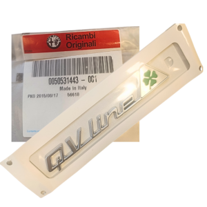 Logo znaczek emblemat napis QV Line Giulietta nowy oryginalny 50531443